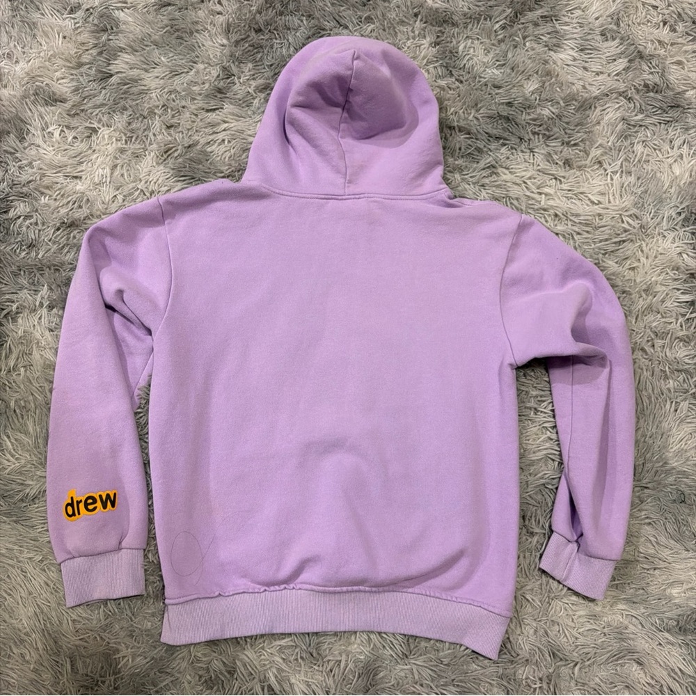 Drew Skate House Hoodie Smiley Face Purple Sweatshirt Adult Size L Justin Bieber - Picture 5 of 5
